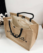 Portable Linen Large Capacity Shoulder Bag