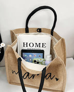 Portable Linen Large Capacity Shoulder Bag