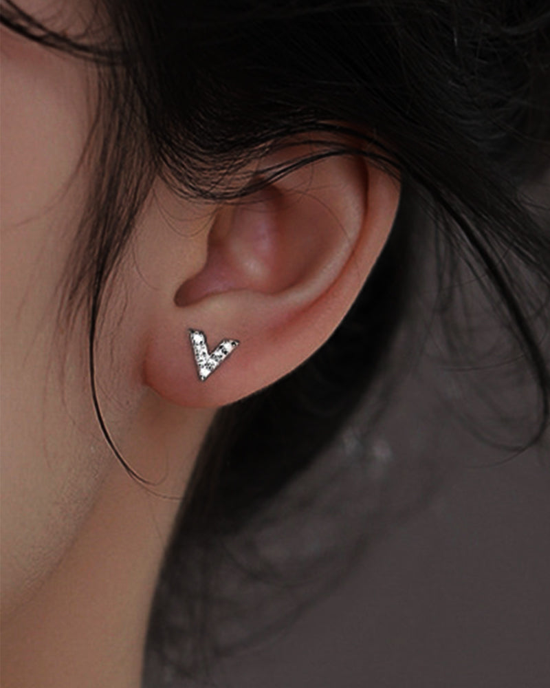 Sterling silver star earrings