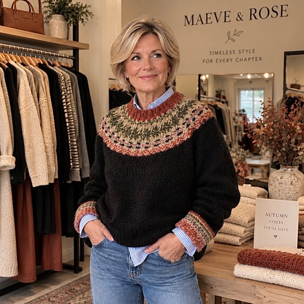 Clara™ | Chic Vintage Knit Sweater