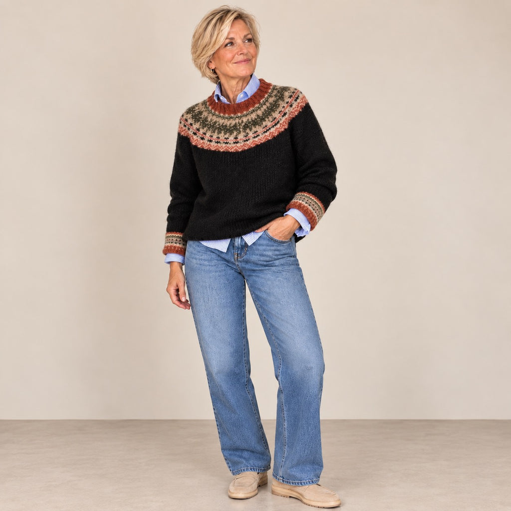 Clara™ | Chic Vintage Knit Sweater