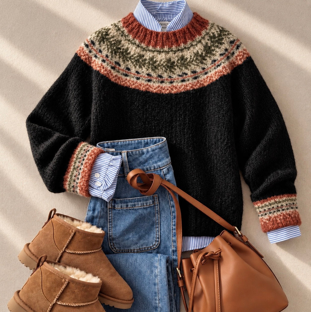 Clara™ | Chic Vintage Knit Sweater