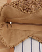 Tote Crossbody Straw Bag