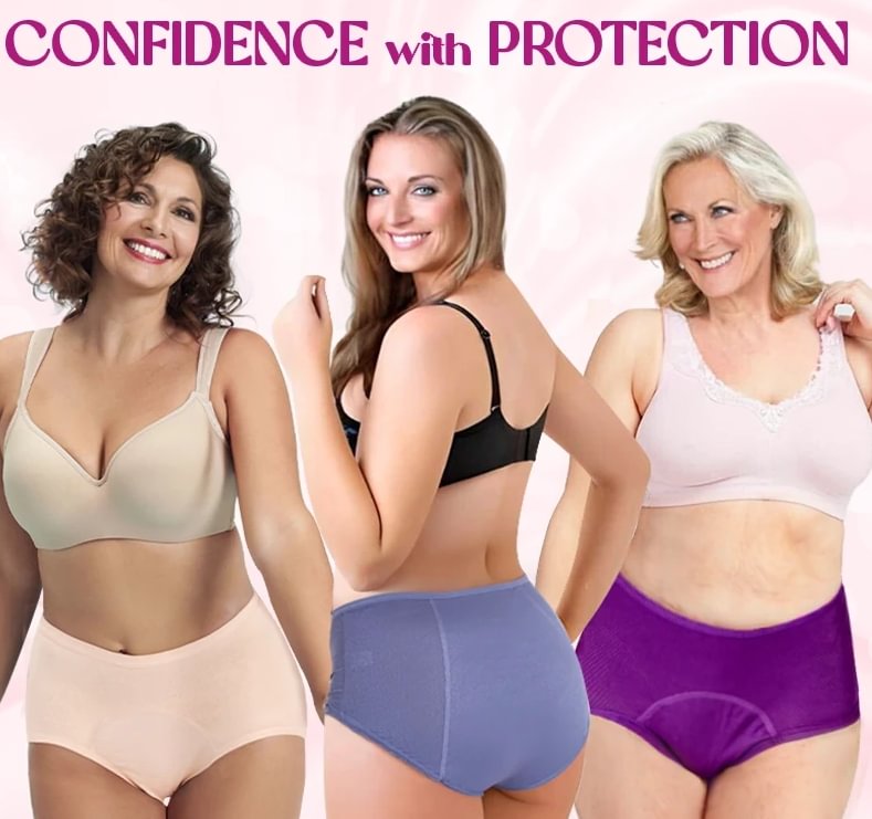 ⏳Last Day! Buy 1-Get 3 Packs!!🔥2026 Best-Selling🏆LunaBloom™ High-Waist Leak-Proof Panties ✨Butter-soft, ultra-stretchy & discreetly protective 🍃
