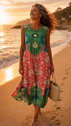 LENA | BOHEMIAN MIDI DRESS