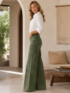 High-Waist Wide-Leg Jeans