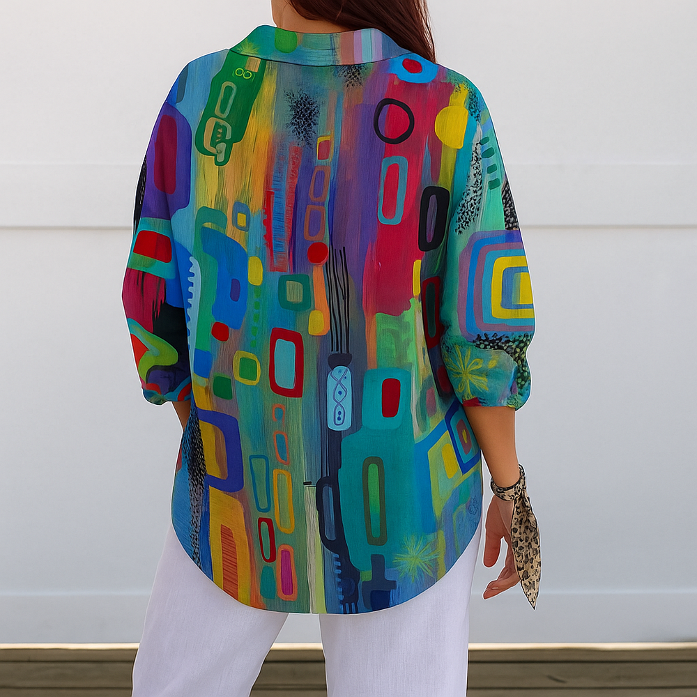 CATALINA | ARTISTIC BUTTON-FRONT BLOUSE