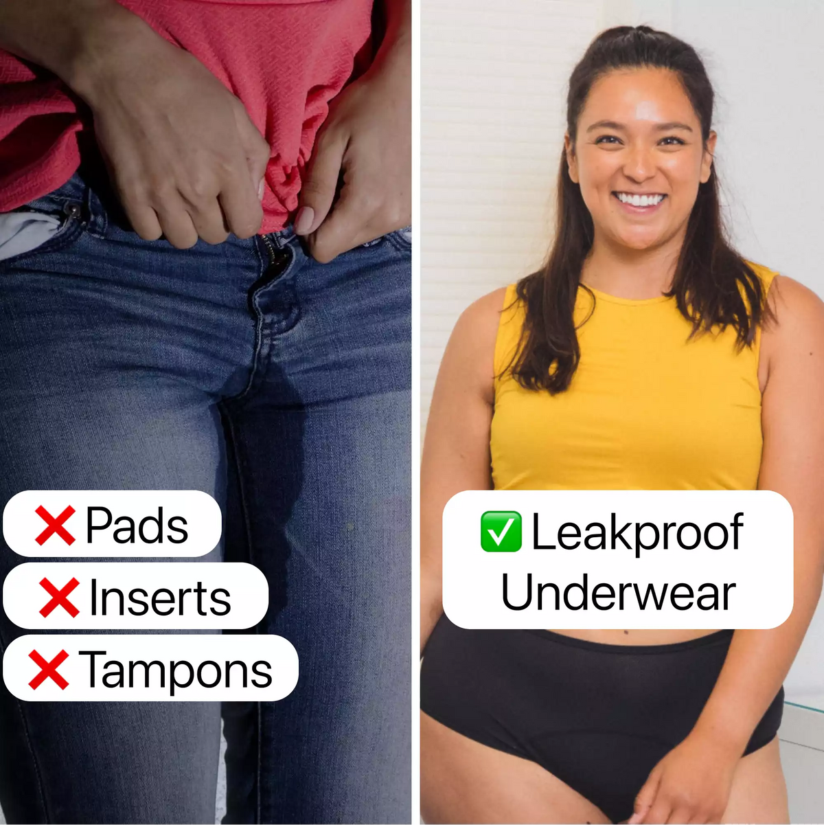 ⏳Last Day! Buy 1-Get 3 Packs!!🔥2026 Best-Selling🏆LunaBloom™ High-Waist Leak-Proof Panties ✨Butter-soft, ultra-stretchy & discreetly protective 🍃