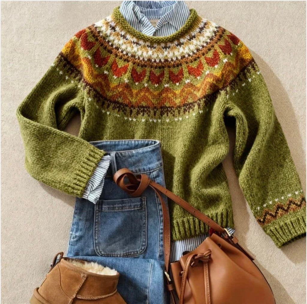 Clara™ | Chic Vintage Knit Sweater