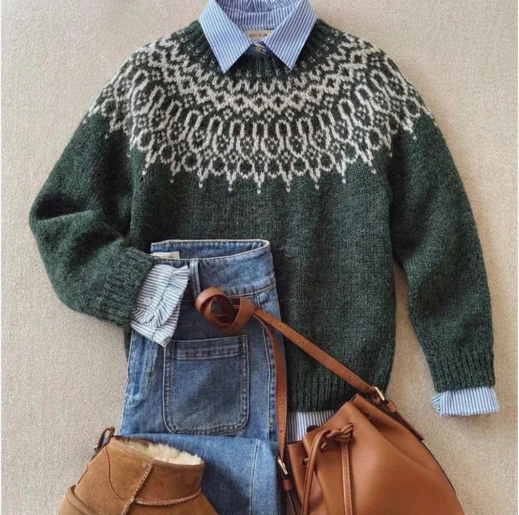 Clara™ | Chic Vintage Knit Sweater