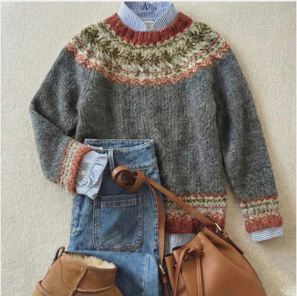 Clara™ | Chic Vintage Knit Sweater