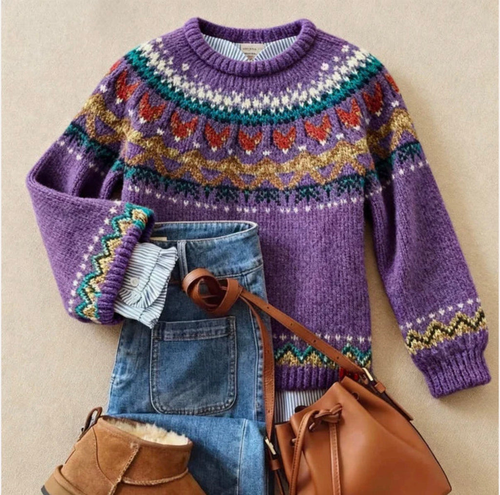 Clara™ | Chic Vintage Knit Sweater