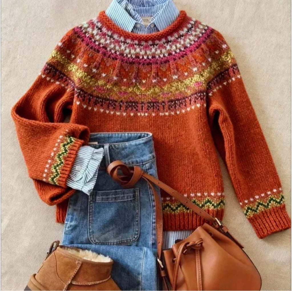 Clara™ | Chic Vintage Knit Sweater