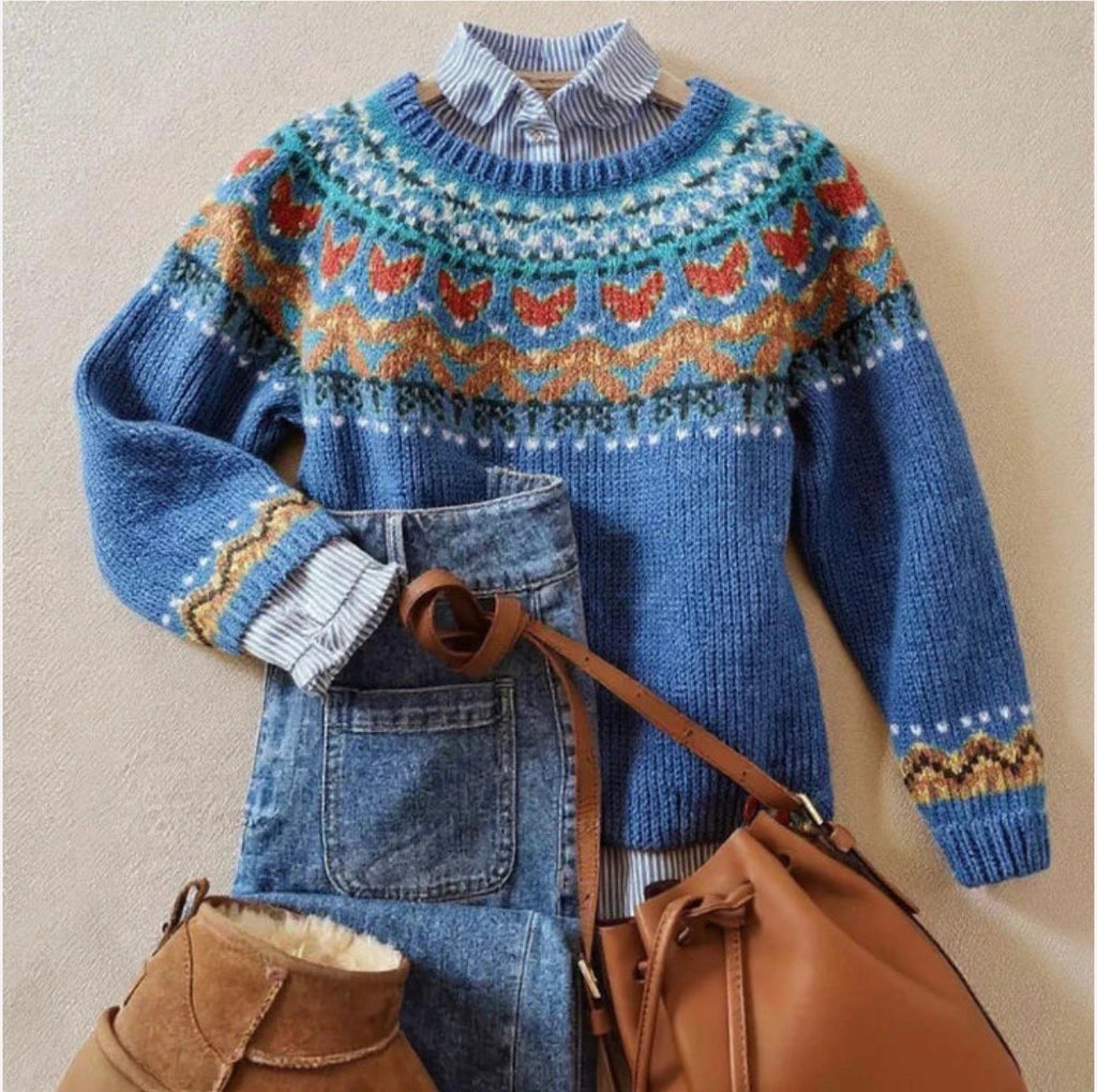 Clara™ | Chic Vintage Knit Sweater