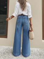 High-Waist Wide-Leg Jeans