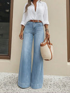 High-Waist Wide-Leg Jeans