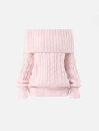 Celèsta Knit Off-The-Shoulder Sweater
