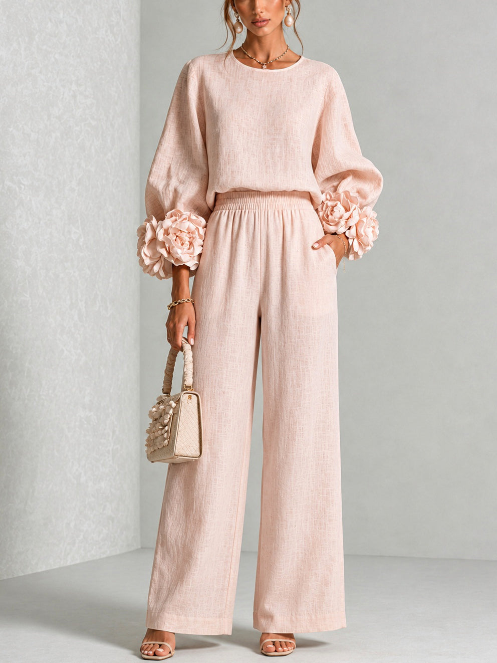 EMILY | FLORAL CUFF TWO-PIECE SET