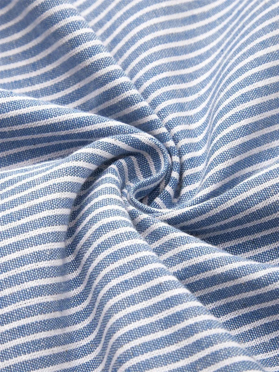 SIENNA | BREATHABLE STRIPE MIDI DRESS