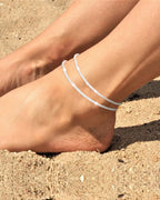 🏖️ Women's KC Gold & Sterling Silver Anklets