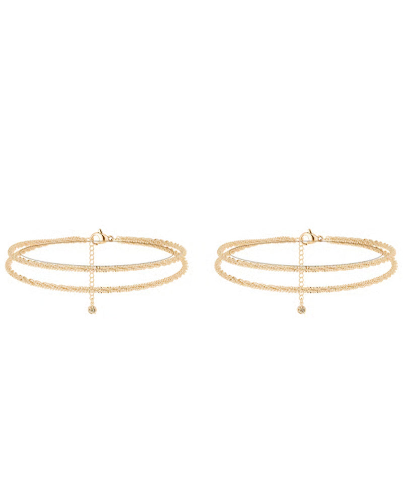 🏖️ Women's KC Gold & Sterling Silver Anklets