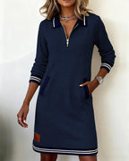 ELENA | LONG SLEEVE COTTON DRESS