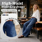 High-Waist Wide-Leg Jeans