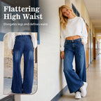 High-Waist Wide-Leg Jeans