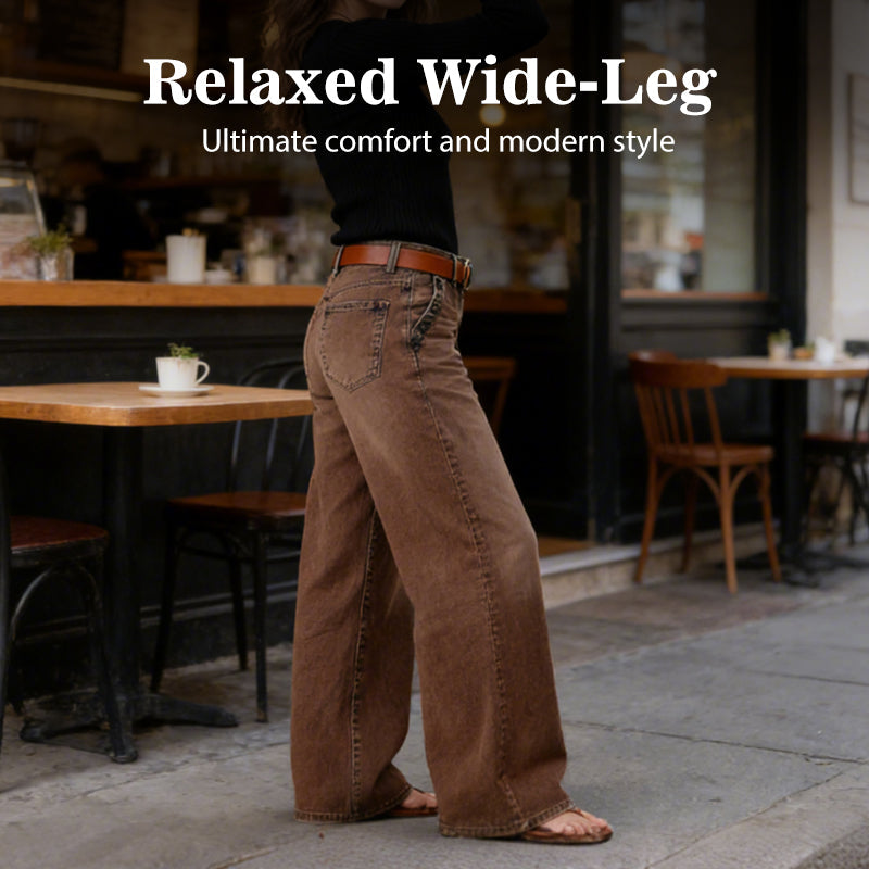 High-Waist Wide-Leg Jeans