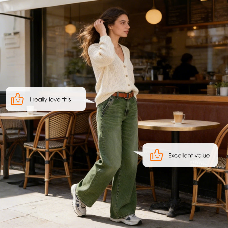 High-Waist Wide-Leg Jeans