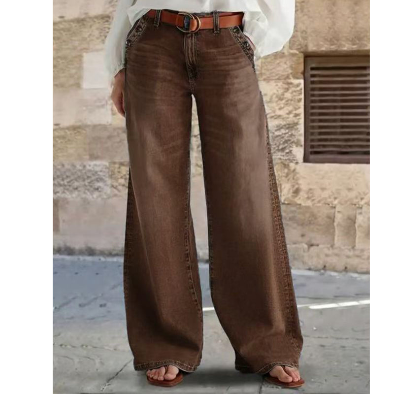 High-Waist Wide-Leg Jeans
