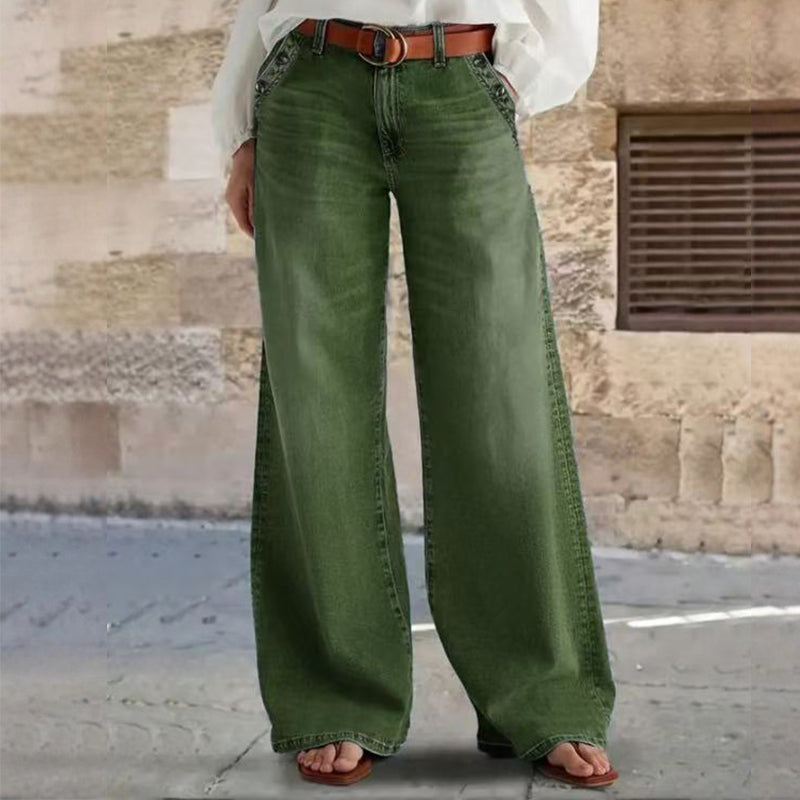 High-Waist Wide-Leg Jeans
